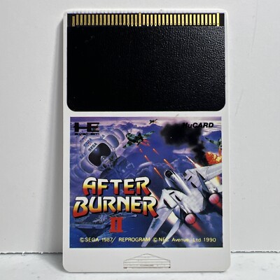 After Burner II 2 SEGA JPN PC Engine TurboGrafx Turbo Duo HuCard Only