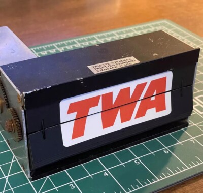 *CUSTOM* Solari Udine Split Flap Unit With Airline & Railroad Logos TWA PAN AM