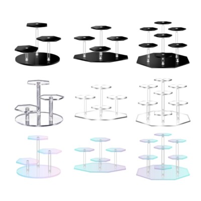 Hexagonal Acrylic Showcase Organizer for Showcasing Miniature Models and Gems