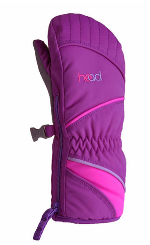 HEAD Junior Ski Mittens in Purple, Size XS - Picture 2 of 4