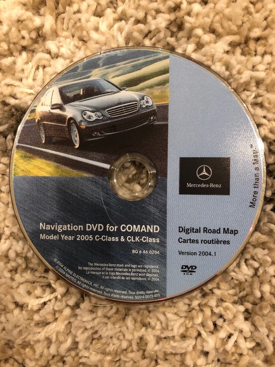 MERCEDES BENZ NAVIGATION DVD ROM DISC ML C CLK BQ 6460204 BQ 646 