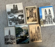 VTG RPPC et al 4 X6 POSTCARD LOT OF 50 CATHEDRALS OF FRANCE 1900-1960s