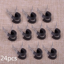 24pcs Brake Pipe Rubber Lined P Clips 14 6mm Line Cable Mounting Hose To Usa 24pcs Brake Pipe Rubber Lined P Clips 14 6mm Line Cable Mounting Hose To Usa