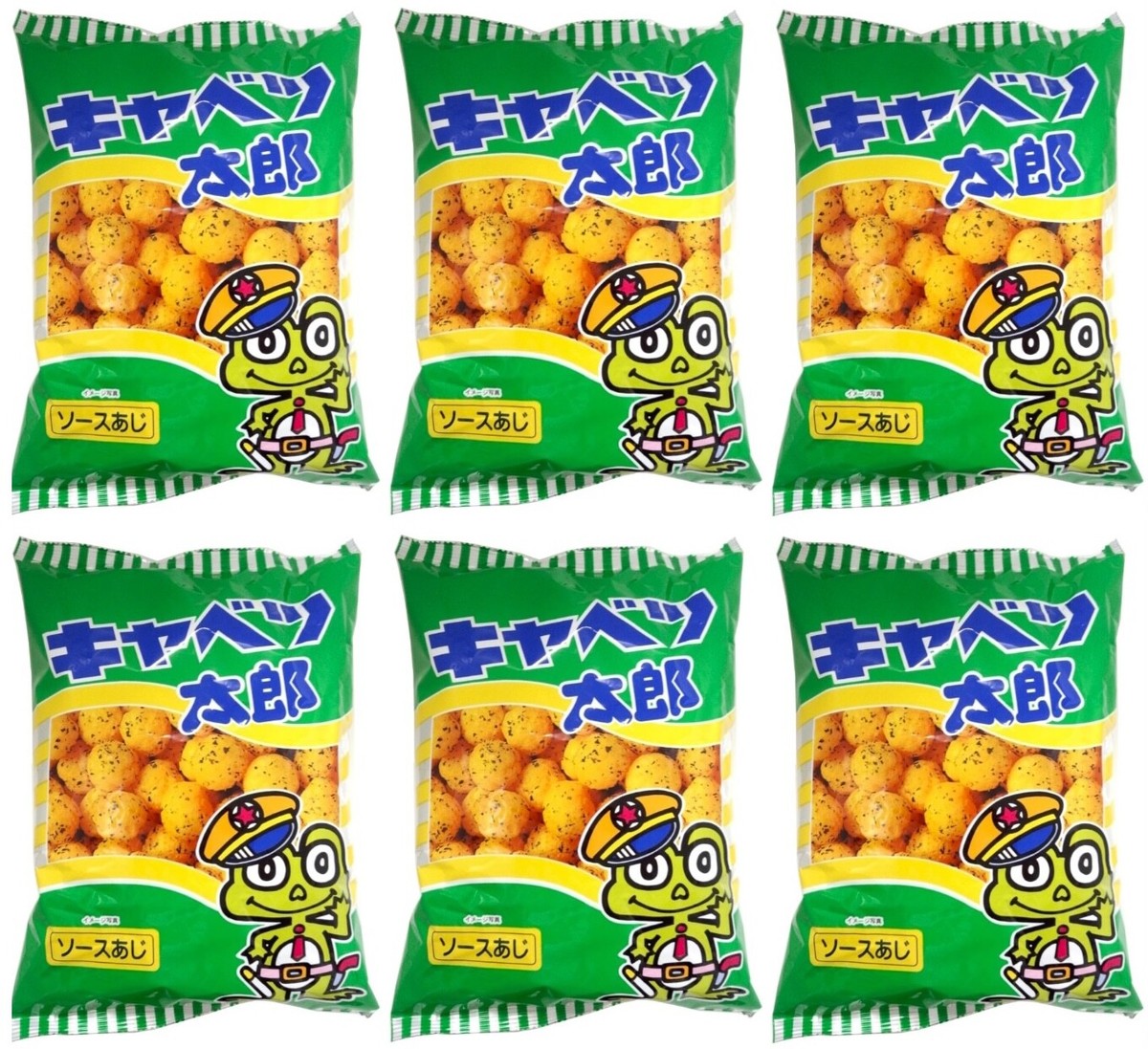 Japan Crispy Snack KYABETSU TARO Seaweed Sauce Flavor Cabbage Puff