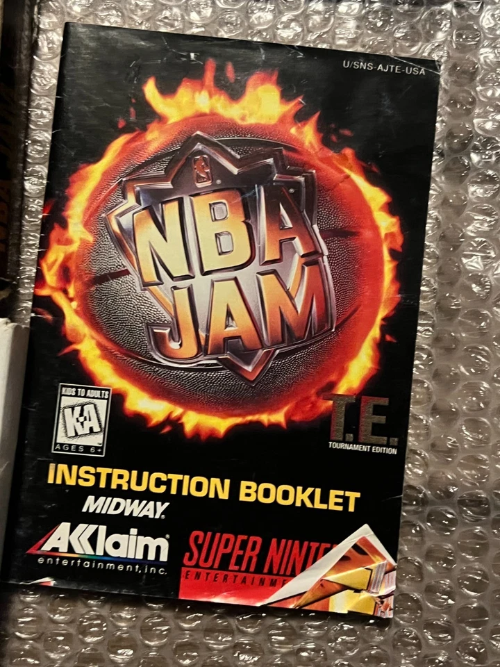 NBA Jam: Tournament Edition (Super Nintendo Entertainment System, 1995) CIB - Image 4 of 4
