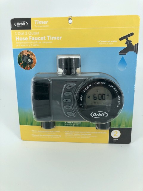 Orbit 24713 2 Outlet Digital Water Timer Electronic Adjustable
