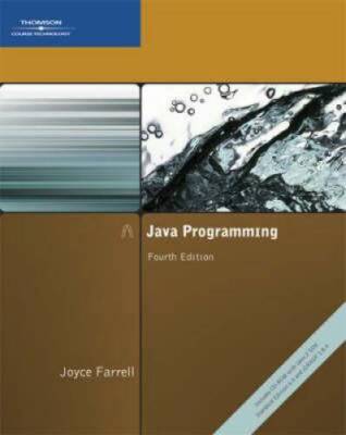 Java Programming - Paperback By Farrell, Joyce - GOOD