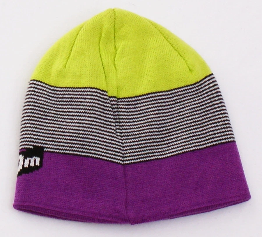 Gorra Volcom Faces púrpura y verde gorro calavera joven niño 8-20 nueva con etiquetas Foto 2 de 2