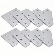 L 90° Aluminum Joining Plate Bracket For 2020 / 3030 / 4040 Aluminum Extrusion
