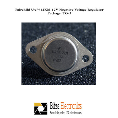 Fairchild UA7912KM Negativer 12V Linearer Spannungsregler TO-3