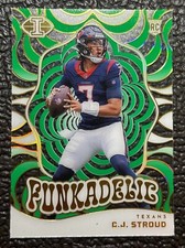 2023 C.J. Stroud Panini Illusions Card #14 Funkadelic Green /10