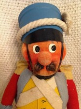 Vintage 1920s 10 1/2" Deans Rag Book Doll Cloth Soldier - L  K