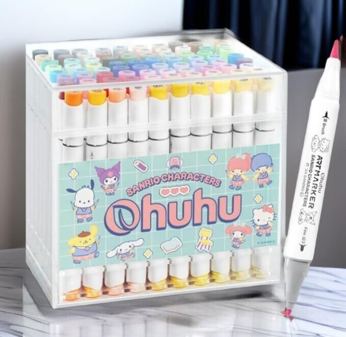 NEW Ohuhu Marker Pen Sanrio Limited Edition 80 Colors Fine NEW Ohuhu Marker Pen Sanrio Limited Edition 80 Colors Fine