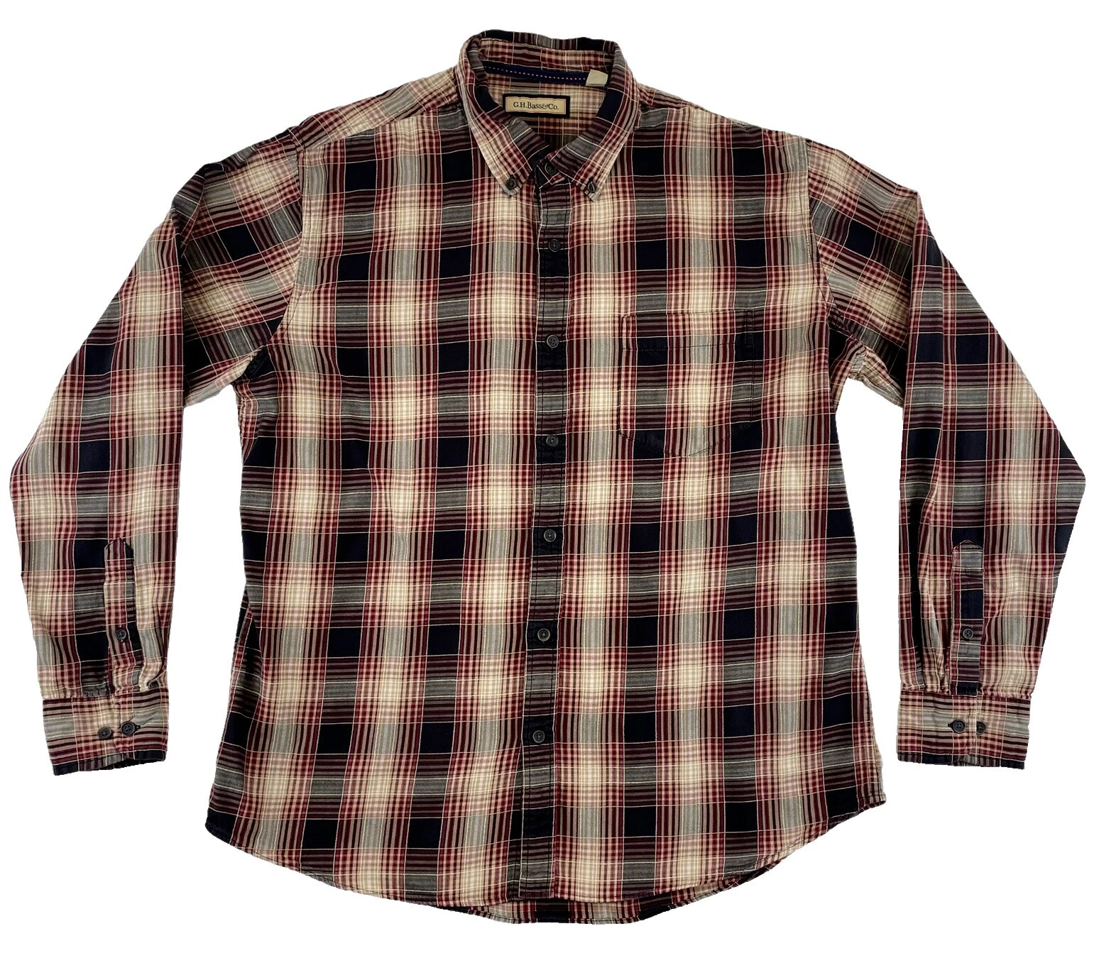 G.H. Bass & Co. Size L Brown Shirts for Men