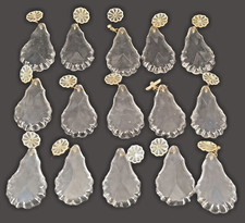 Lot 15 pampilles en cristal pour lustre gouttes de lustre en cristal girandole