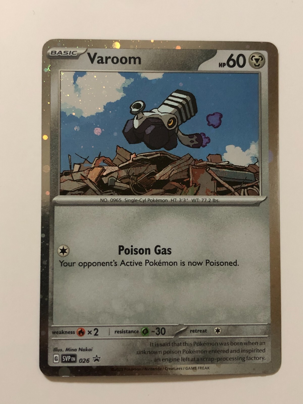 Pokemon Card SVP 026 Promo Holographic Varoom NM