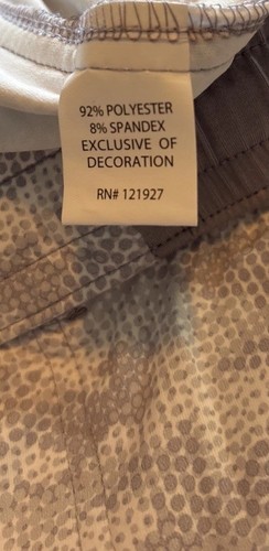 Pantaloncini Johnnie-O Keith Camo Performance Seal nuovi con etichette da uomo taglia XL grigi con cerniera Fly - Foto 9 di 10