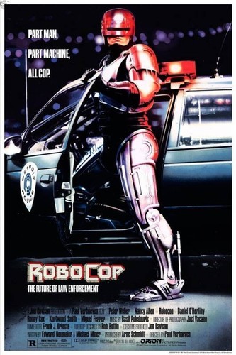 Poster artistico Robocop film serigrafato Mike Bryan collo di bottiglia 24x36 stampa Mondo - Foto 1 di 3