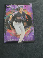 Steven Kwan 102/125 2024 Topps Finest #244 PurpleRefractor Guardians AL Parallel