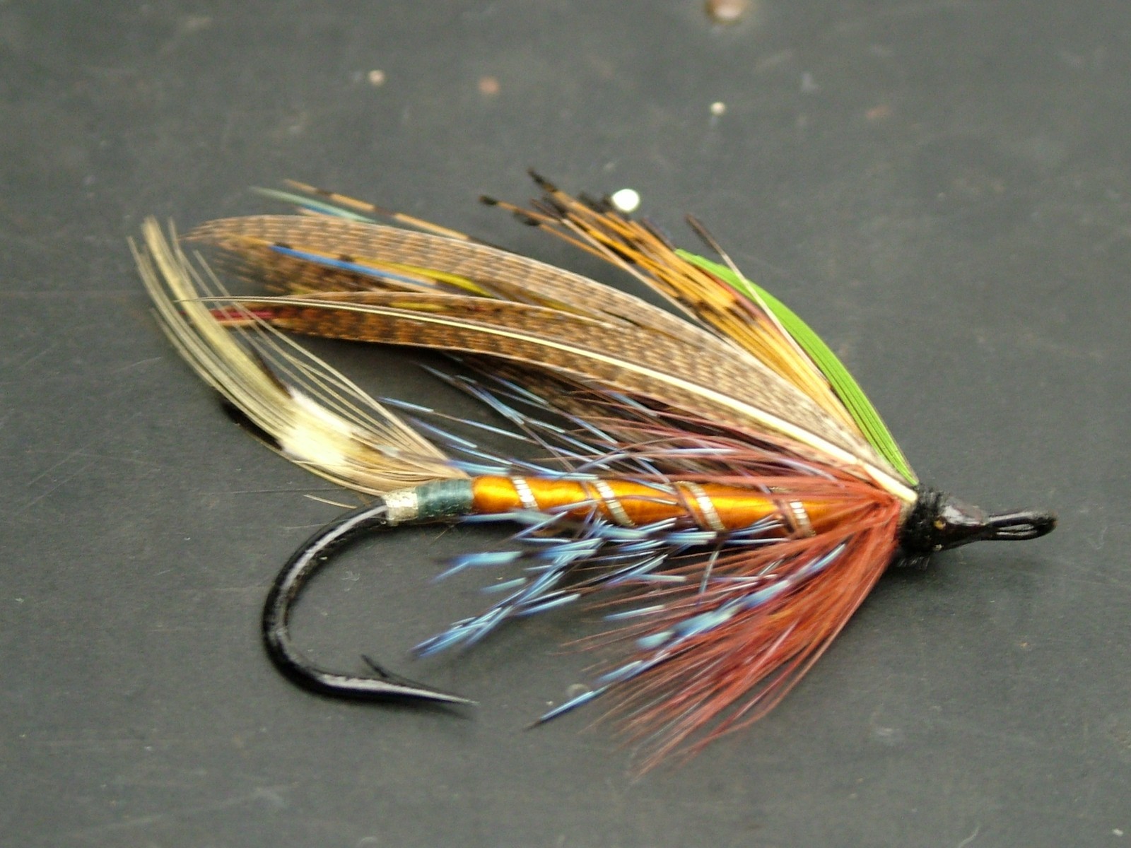 Hardy Bros Ltd Irish pattern Iron  salmon fly for rod reel fishing CIRCA 1900