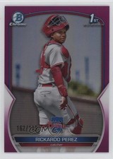 2023 Bowman Chrome Prospects Fuchsia Refractor /199 Rickardo Perez #BCP-27 ms9