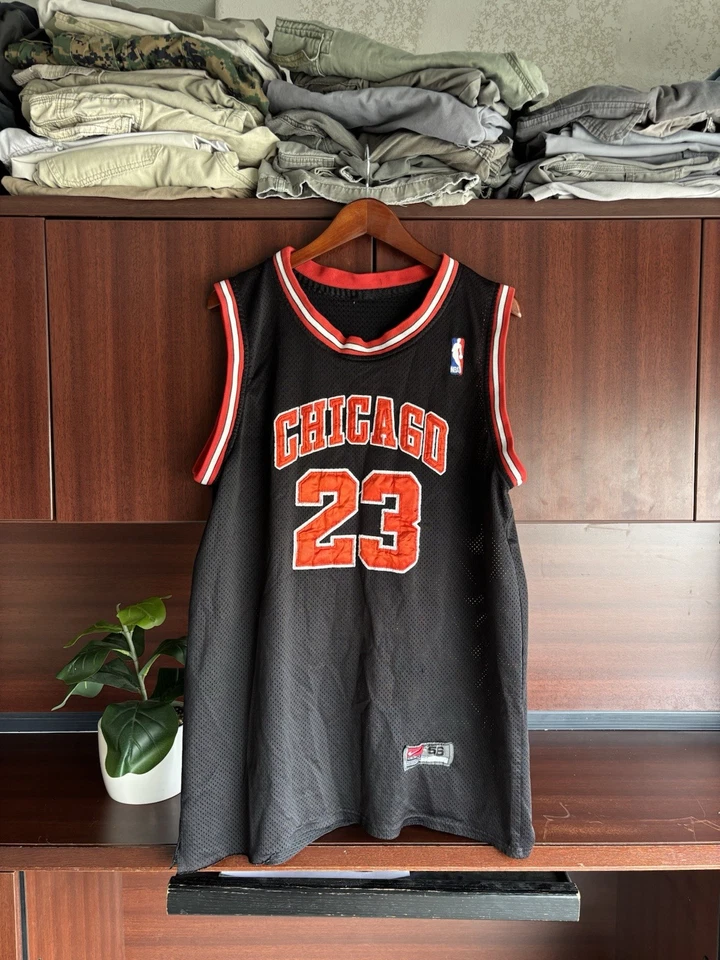 (RARO) Camiseta deportiva de baloncesto vintage de los años 90 Nike Michael Jordan Chicago Bulls #23 Foto 2 de 4