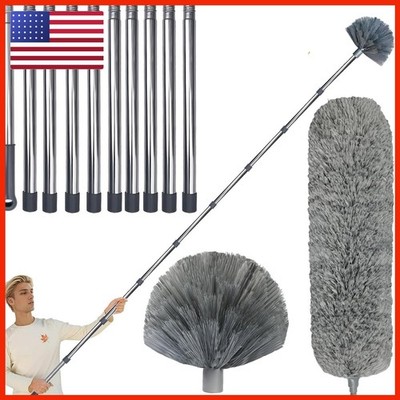 Toromp 20 Ft High Reach Cobweb Dusting Kit 3-14 Ft Extension Pole/Spider Web