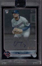 2022 Topps Clearly Authentic Autographs Black #CAACT Curtis Terry Auto /75 - BB