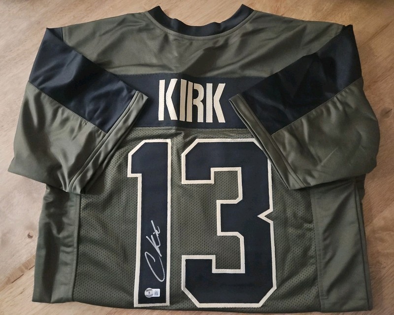 Christian Kirk Signed Salute to Service Jersey Size XL (Beckett)