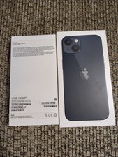 iPhone 13 Midnight 128 GB EMPTY BOX ONLY, Includes Apple Sticker, SIM Key, Paper