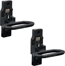 2-Pack Black E-Coat Folding Safety Steps for Trucks RVs Durable Grab Handles
