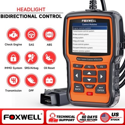 Foxwell NT510 Elite for Chrysler Bidirectional OBD2 Scanner Diagnostic Tool Oil