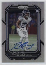 2022 Panini Prizm Rookies Silver Prizm Auto Roger McCreary #382 Auto qp4