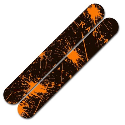 2 Teiliges Set Fahrrad Kettenstreben Folie Schutzfolie MTB  - Racing Neon Orange