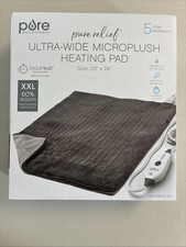 Pure Enrichment PureRelief Ultra-Wide Heating Pad - Gray - PEWDVAL-G