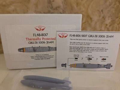 Flying Leathernecks FL48-8017 Thermally Protected GBU-38 500 Lb JDAM 1/48  Resin