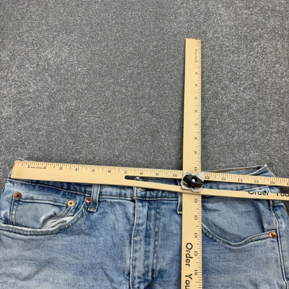 Short en jean Levis pour femme W32 bleu jorts maman rouge onglet année 2000 l... - Photo 3/4