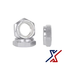 1 1/4"-12 Hi Performance Zinc-Plated Steel Thin-Profile Nylon-Insert Locknuts