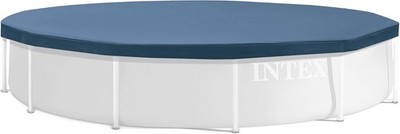 INTEX 28031E Pool Cover: For 12ft Round Metal Frame Pools   Includes Rope Tie  