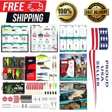 Portable 126-Piece Fishing Kit with Advanced Lures & Techniques for Enthusiasts