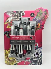 Ed Hardy 6 Piece Set~ 4 Blades Disposable Razor ~ Precision Easy Glide Shave~NIB