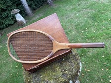 Tennis Racket Wimbledon 3 Hexagon  Geo G Bussey +Co c1927 14oz Warped Head VGC-