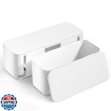 YECAYE 2 Pack Cable Management Box, Pet Friendly Cord Organizer B