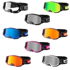 Adult Castle X STAGE II Snowmobile Goggles Dual Lens Snow OTG Over The Glasses