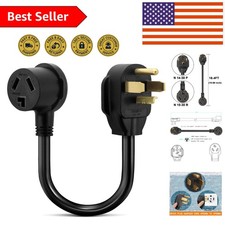 Effortless 3 to 4 Prong Dryer Adapter 1.5FT - NEMA 14-30P Male to 10-30R Female