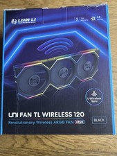 Lian Li UNI FAN SL Wireless 120 ARGB 3-Pack Black W/ Controller 12TL1W3B