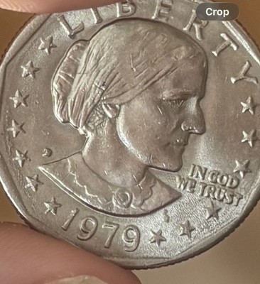 1979 Susan B. Anthony $1 - Denver Mint, Various Striking Errors (filled D)