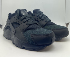 904538-009 GS Size 5.5 Youth Nike Huarache Run SE Black/Black -NIB