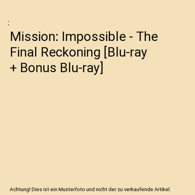 Mission: Impossible - The Final Reckoning [Blu-ray + Bonus Blu-ray]