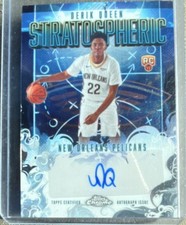2025-26 Topps Chrome Derik Queen Stratospheric Rookie Auto SMR-DQ Pelicans